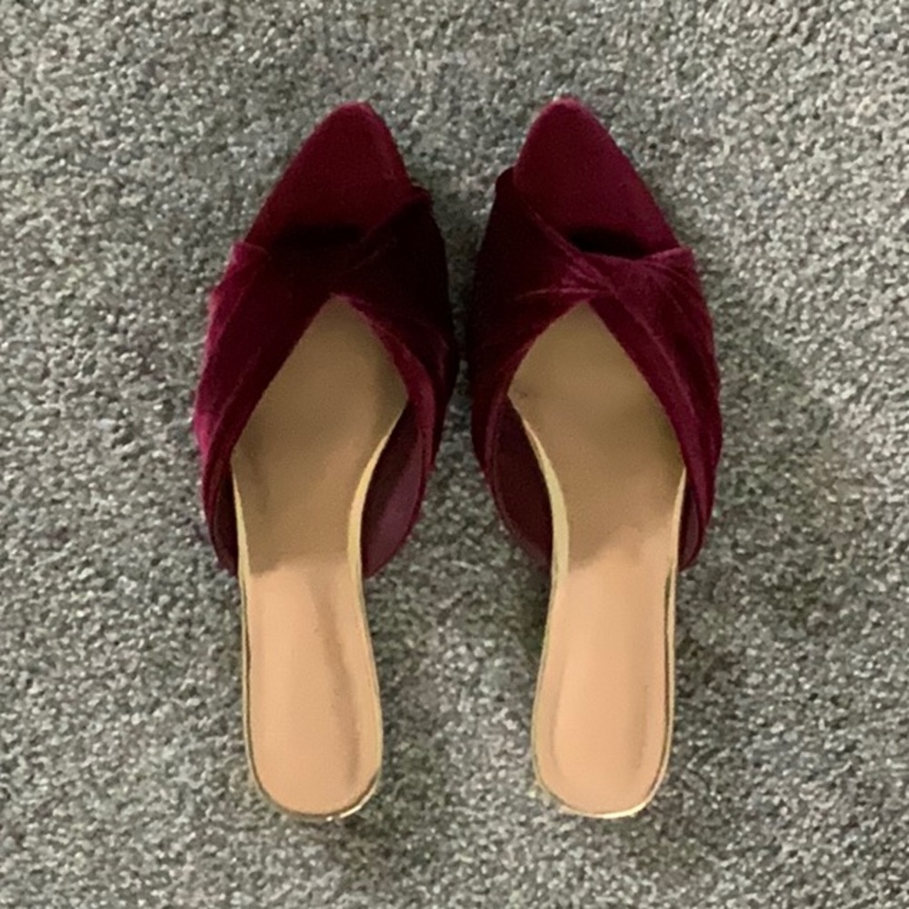 LOFT VELVET SLIDES